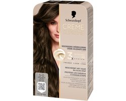 Schwarzkopf - CREME SUPREME 5-0 - Haarkleuring - Natuurlijk Bruin - Permanente Haarverf - Beschermt en Versterkt - Grijsdekking - 245g