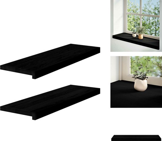 CIOURSTO Massief Eiken Houten Raam, Dorpels Set van 2 Stuks