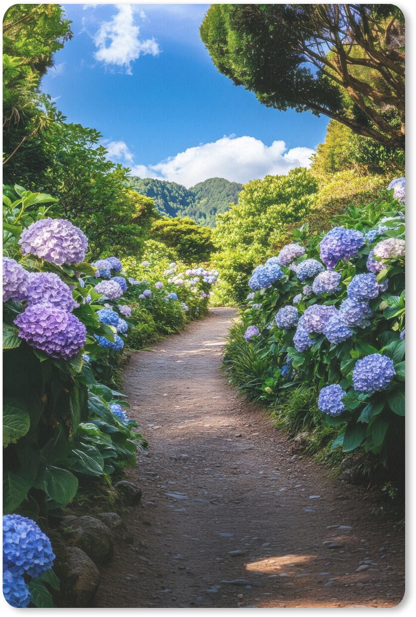 Muismat 18x27 cm - Mousepad Hortsensia - Pad - Bloemen - Muismatten