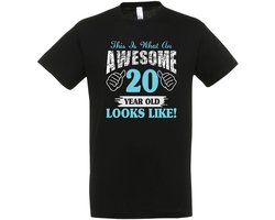 Awesome 20 Year Old T-shirt - Cadeau - 20e Verjaardag - Feest - 20 jaar cadeau’s - Verjaardag - Gift - 20 Jaar T-shirt - Verjaardag cadeau - Cadeau - 20+ - Maat XXL
