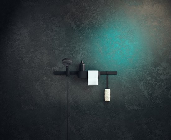 Hansgrohe WallStoris wandelement 70x3.3x1.2cm Zwart mat | bol