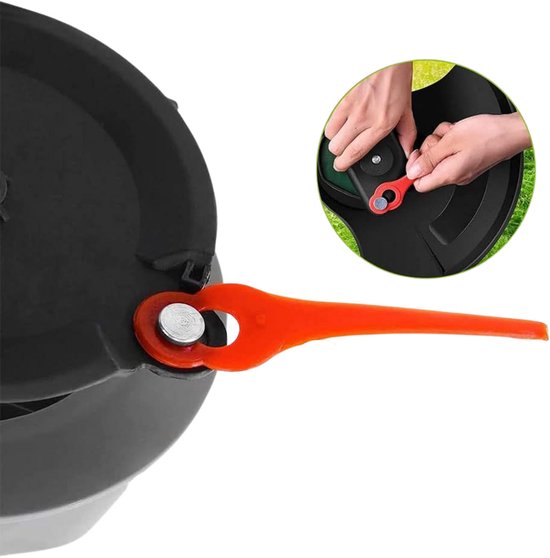 Reservemes 40080071000 geschikt voor Stihl Polycut 2-2 Polycut 3-2 FSA 45 FSA 57 FSE 52 - Kunststof mes voor kantentrimmer - Pak van 100 van Stihl — afbeelding 3