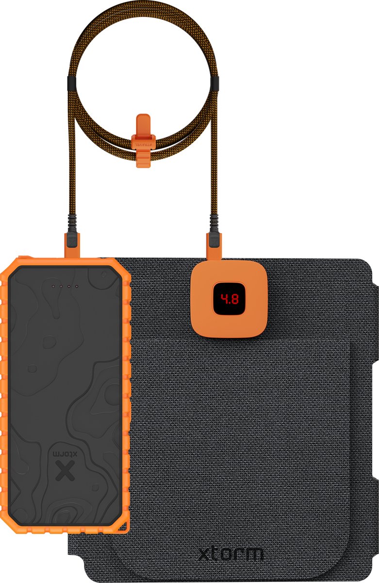 Xtorm SolarBooster 28W Paneel + Rugged 35W Powerbank 20.000 - afbeelding 3