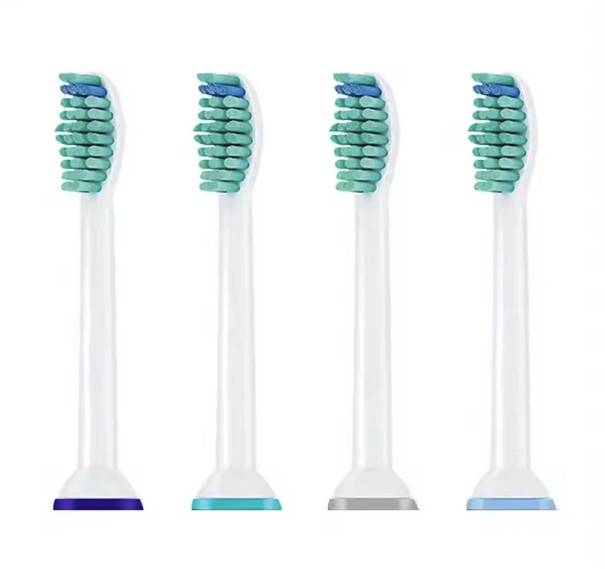 Opzetborstels geschikt voor Philips Sonicare - Tandenborstels - Borsteltjes voor elektrische tandenborstel - Wit - 4 stuks - CHPN