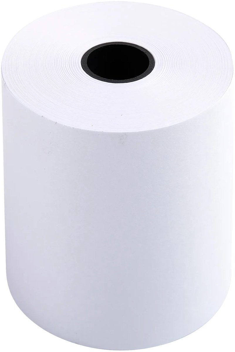 Exacompta 50x Rollen voor rekenmachines 57x50x12x20 - 1 laag offset extra wit 60g/m2 - Wit - 40346E