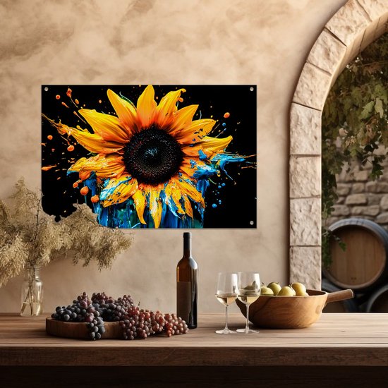 Zonnebloem Vaas Poster Zomerdecoratie | Poster Store NL