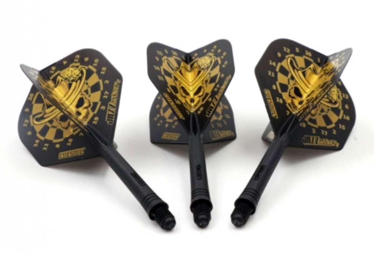 Cuesoul - Tero Flight System AK5 Rost Standaard - Golden Skull - Dart Flights