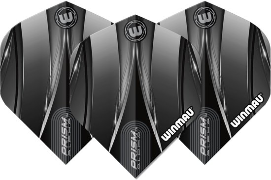 WINMAU - Prism Alpha Sniper Zwart dart vluchten - 1 sets per pakket (3 dartvluchten in totaal) van Winmau — afbeelding 2