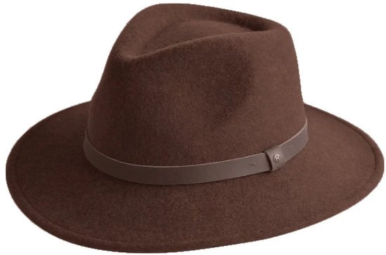 Wild Fedora Plein air Feutres d'hiver pour femme Chapeau en feutre pour homme 100 % feutre de laine House of Ord - Taille : L/XL : 59 cm Couleur : Marron mélangé