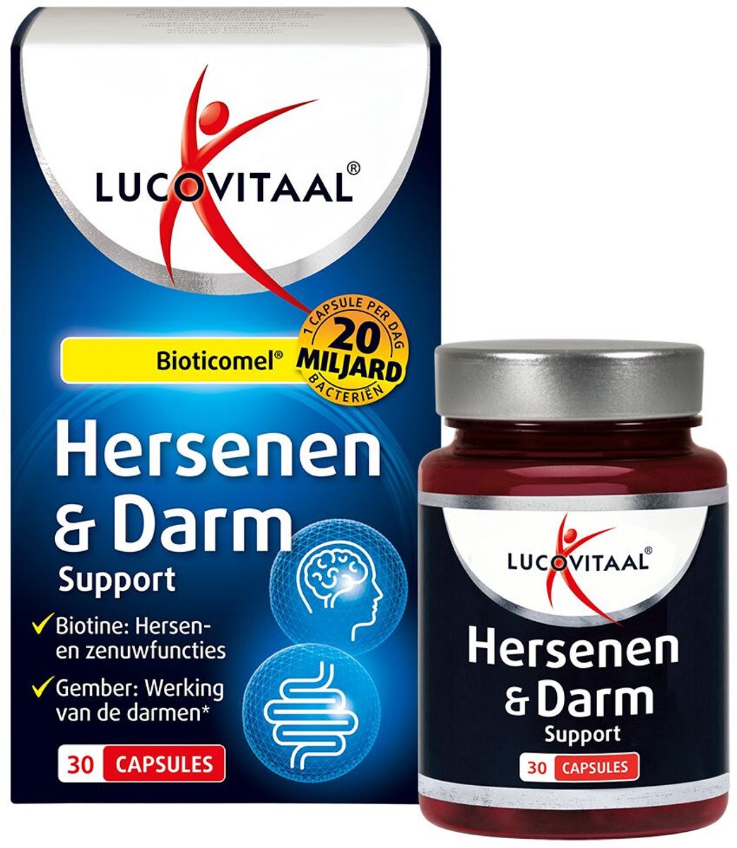 Goedkoopste Lucovitaal Hersenen & Darm Support Bioticomel 30 capsules