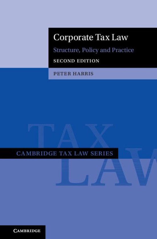 Cambridge Tax Law Series - Corporate Tax Law - cover