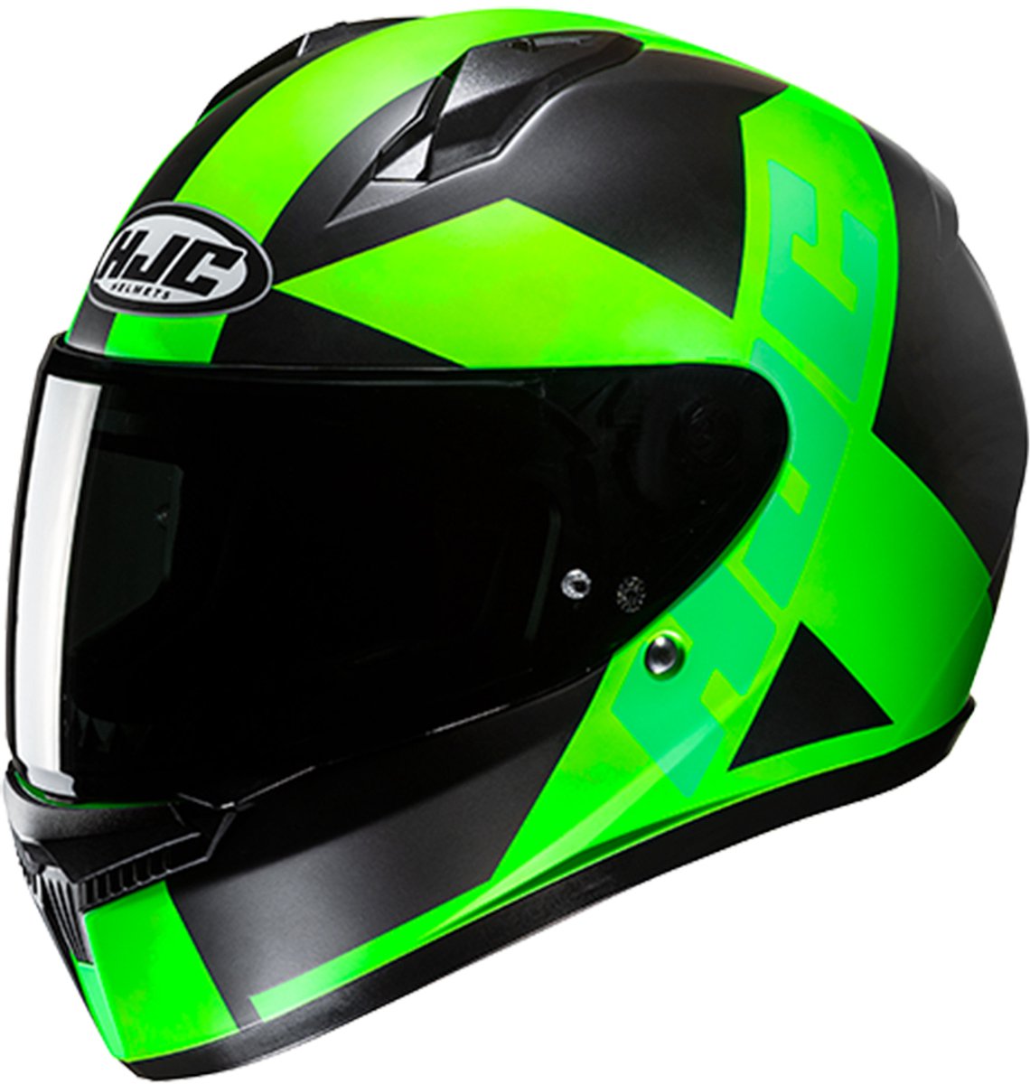 HJC C10 Tez Zwart Groen Integraalhelm - Helm
