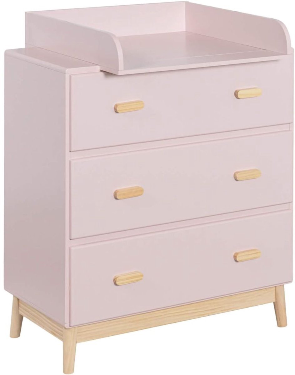 CRLYN® Verzorgingstafel Baby - Luiertafel Inklapbaar - Commode Slaapkamer - Roze