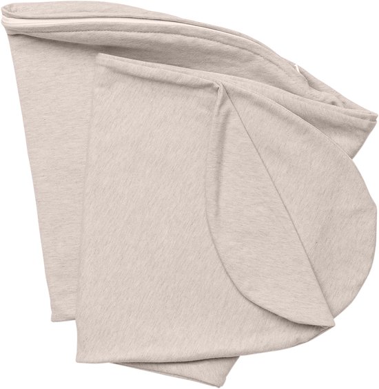 Doomoo Buddy Cover - Hoes voor Voedingskussen Buddy - Biologisch Katoen - 180 cm - Chine Sand