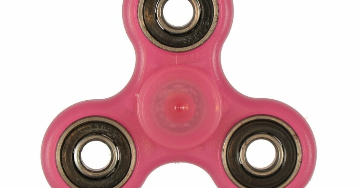 Roze Spinner Glow in the Dark