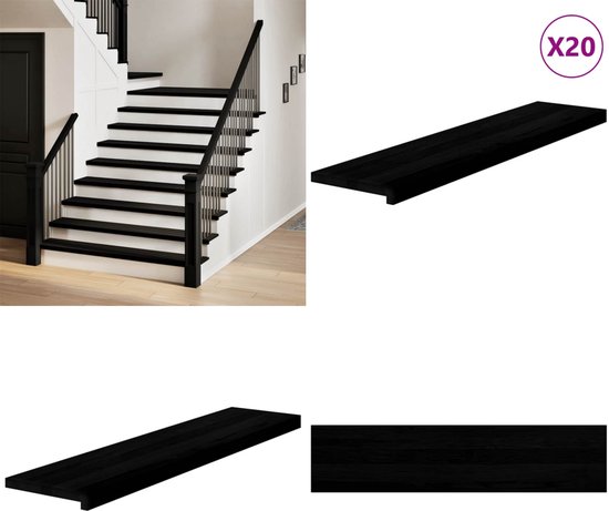 vidaXL Traptreden 16 st 70x25x2 cm onbehandeld massief eikenhout, tredetrede, traptrede voor houten trap, houten traptrede, tredestap, eiken traptrede