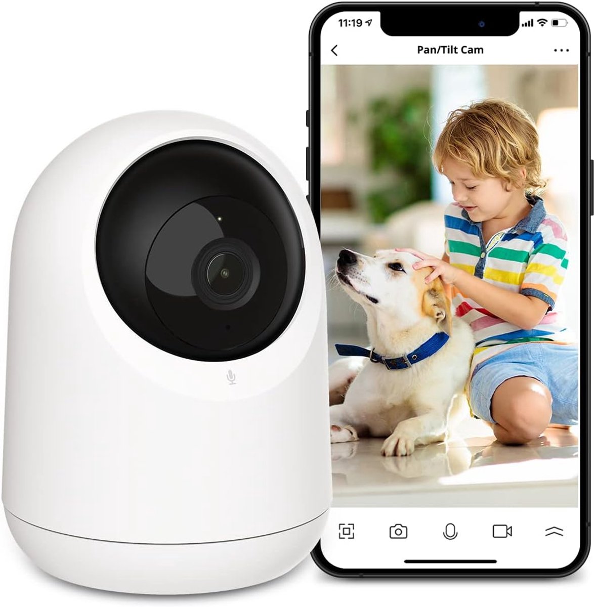 WiFi Bewakingscamera 1080P met 360° zicht en Bewegingsdetectie