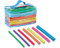 Doodadeals® - Papilotten – Heatless Curls – Krulset – Papillotten Haarkrullers – Met Bewaartas – Multicolor – Set van 48