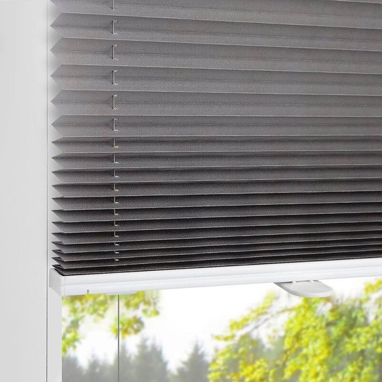 Tenda Plissettata K-home Klemmfix Palma 40x130 Cm Iceblu - Fissaggio A Morsetto, Senza Fori, Oscurante
