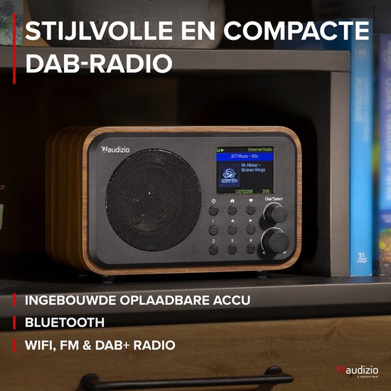 AUDIZIO Vicenza dab en internet radio Zwart AUDIZIO Vicenza dab en internet radio Zwart