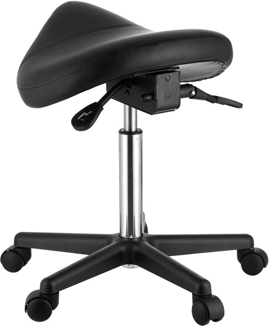 Zadelkruk met Wielen, 180 Kg Belastbaar, Ergonomische Kruk - Zadelkruk - €79,99