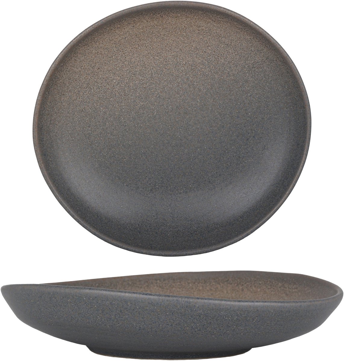 Bonna Diepbord - Hornfels - Porselein - 19 cm (350cc) - set van 6