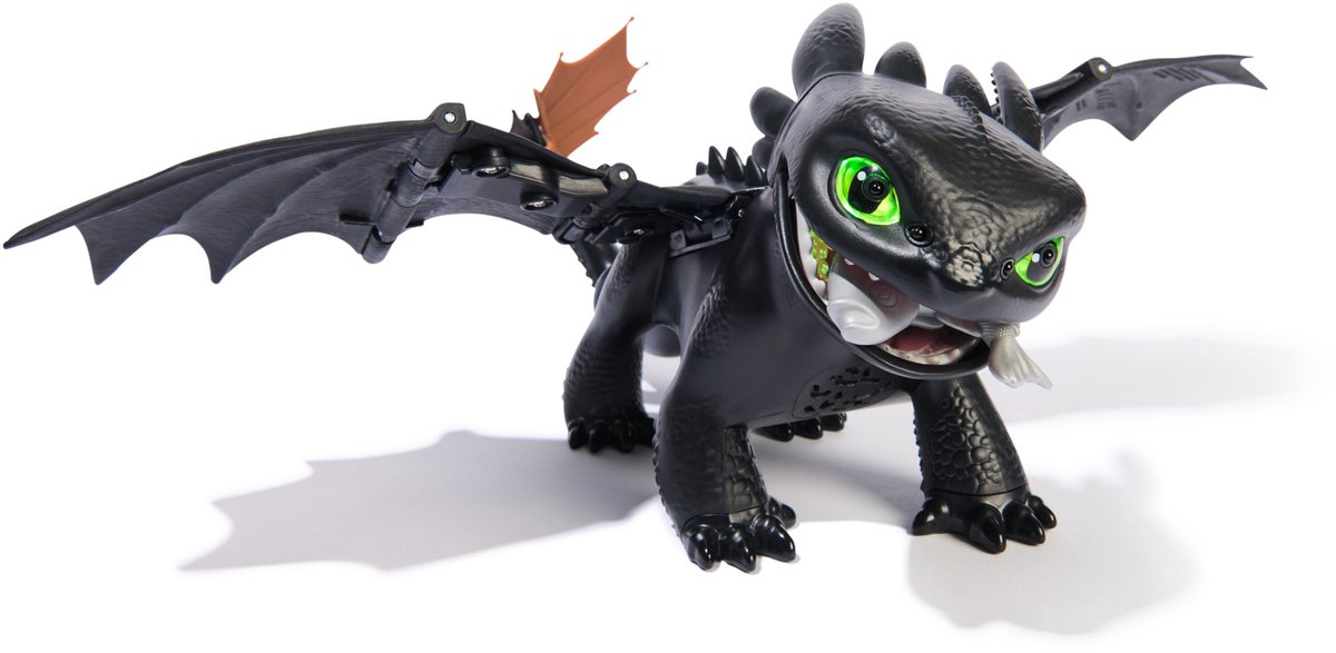 How To Train Your Dragon - Hoe Tem Je Een Draak - Interactieve Tandloos Draak met 60 Geluiden en Reacties - Speelgoed