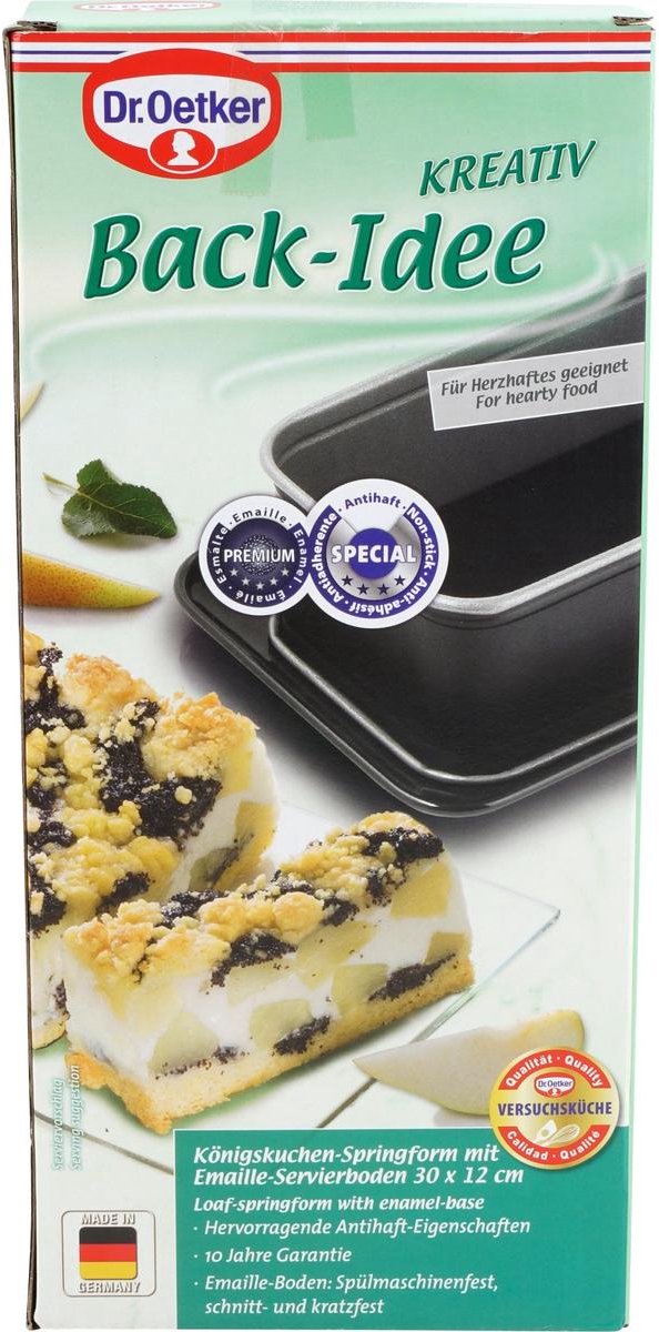 Dr. Oetker Springvorm 'Kreativ' - rechthoek - 30x12x7 cm – foto 4