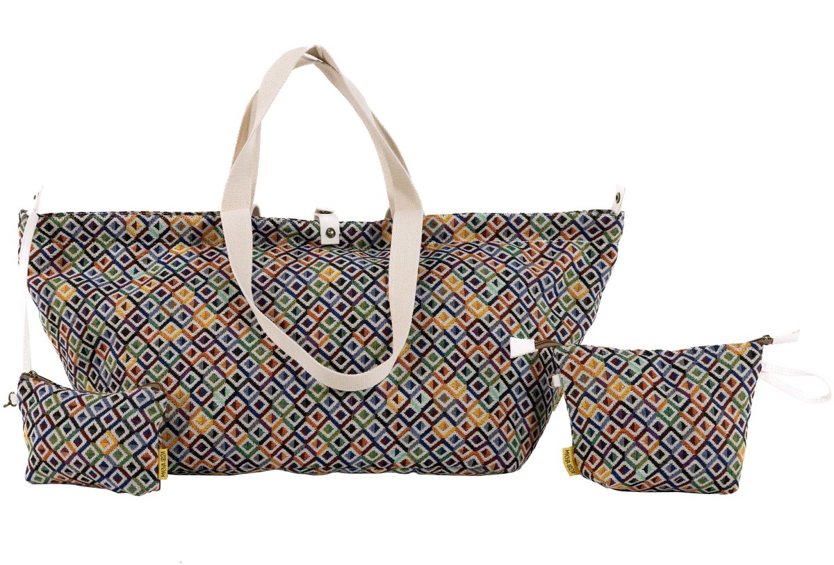 Mycha Ibiza - Strandtas - Groen - Mycxl25007