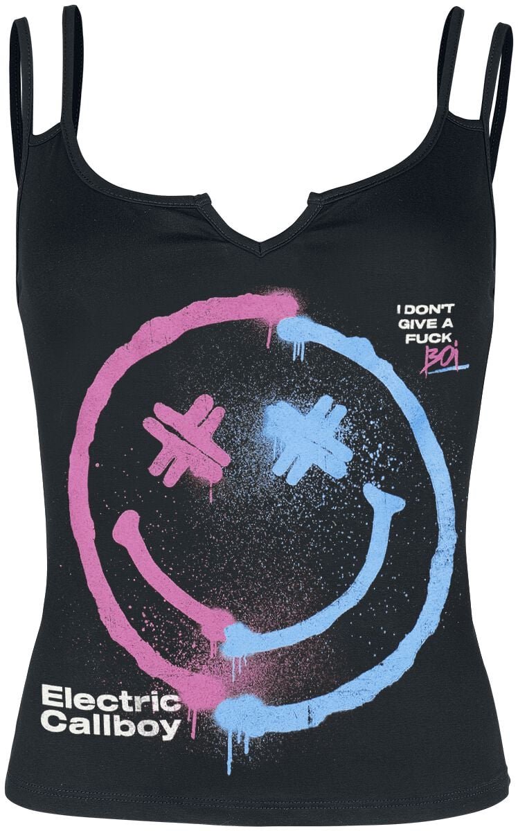 Electric Callboy Fuck Boi Dames Top - zwart - S