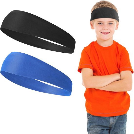 Soundzero 4 stuks kinderhaarband, elastisch, eenhoorn-hoofdband, haarbanden voor dames, zacht, meerkleurig, hoofdbanden, kinderhoofdband voor meisjes, voor kinderen van 6 - 15 jaar, sport (eenhoorn