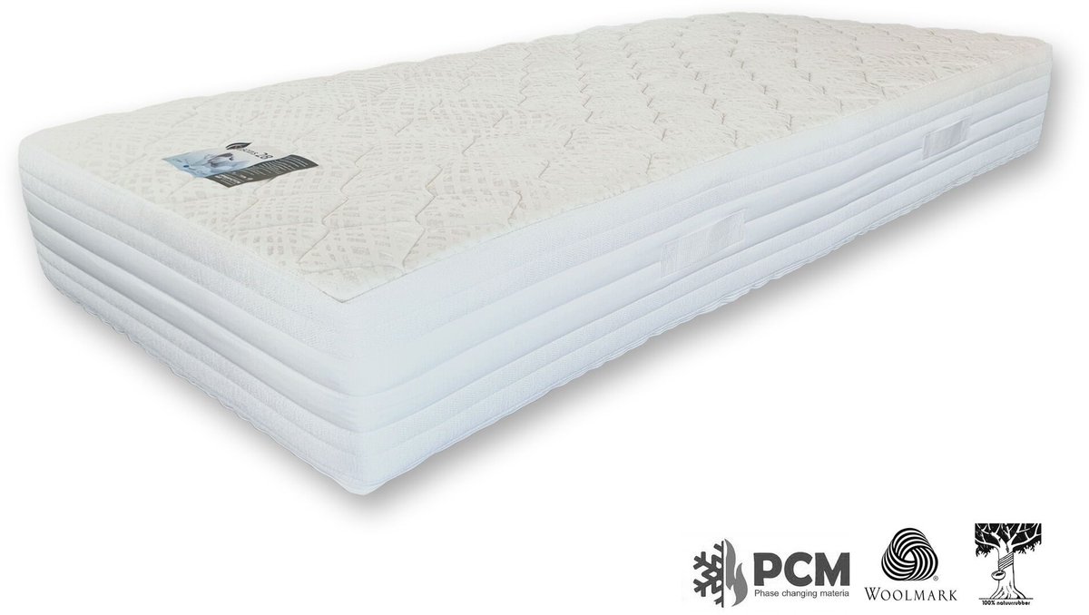 Mahoton Matras Seasons 28 Natuurrubber Firm 180x200 cm - met gratis Teddy molton