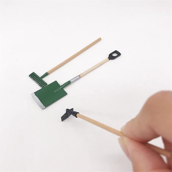 Miniatuur Tuinset met Tuingereedschap, Parkverlichting en Mini Regenlaarzen voor Minituin Decoratie — afbeelding 5