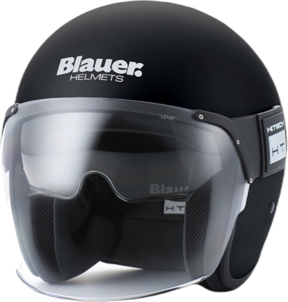 Blauer Pod Monochrome Zwart Jethelm - Helm