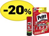 Pritt Lijmstift Value Pack 6x22 Gram | Pritt Lijmstick & Plakmiddel | School & Kantoor Lijmstift | Makkelijk & Milieuvriendelijk te gebruiken Lijmstift.