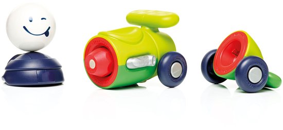 SmartMax My First Car - Magnetische Raceauto Bouwen - Kleurrijke Voertuigset - Educatief Speelgoed voor Peuters - Vanaf 1 Jaar — afbeelding 5