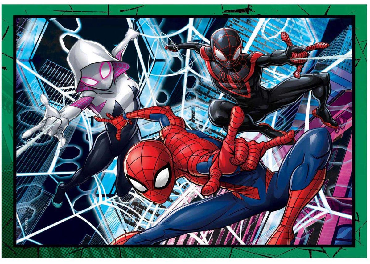 Clementoni - Puzzel - 4 in 1 - Spiderman - Puzzel Voor Kinderen - Supercolor — afbeelding 15