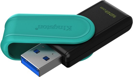 Kingston Technology DataTraveler 128GB Portable USB 3.2 Gen 1 Exodia S (Black/Turquoise) van Kingston — afbeelding 4