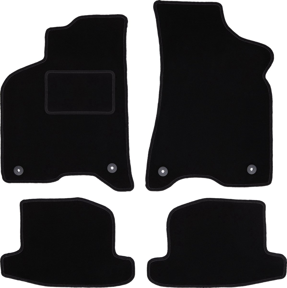 Zwarte veloursmatten voor: Seat Arosa hatchback (1997-2005)