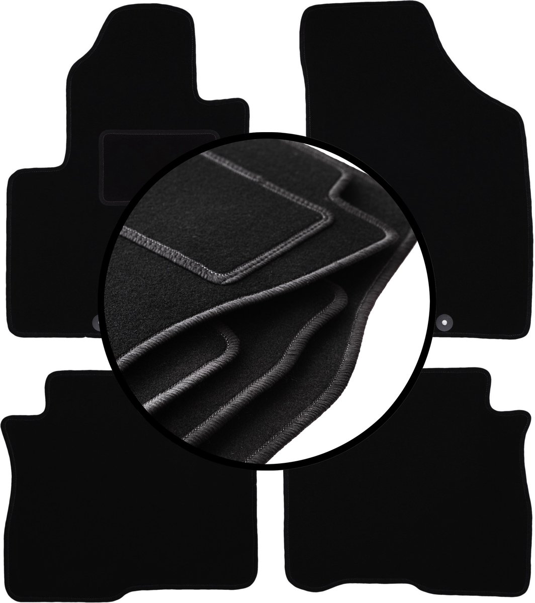 Complete set veloursmatten voor: Hyundai SantaFe II SUV (2006-2012)