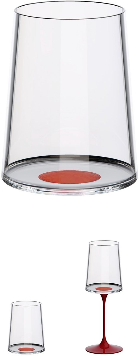 Trebonn SplitGlass - Longdrinkglas / Champagneflute - 320ml - Set van 2 - Blauw