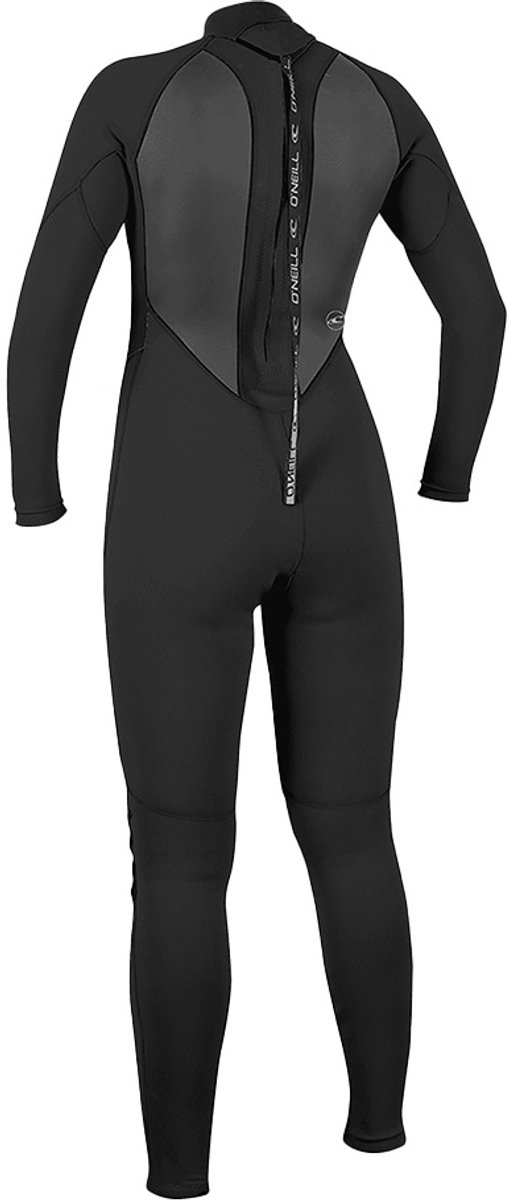 2025 O'Neill Dames Reactor II 5/3mm Rug Ritssluiting Wetsuit - Bl