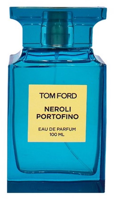Fles Tom Ford Neroli Portofino eau de parfum 100 ml, turquoise glas.