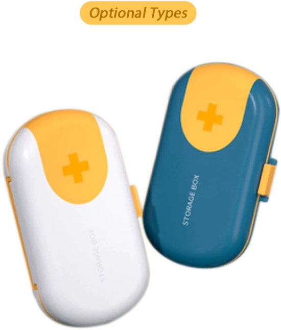 Medicijndoos met Digitaal Elektrisch Alarm, Draagbare Mini-pillendoos Timer-pillendoos Medicijnopslagpil Geneesmiddelencontainer