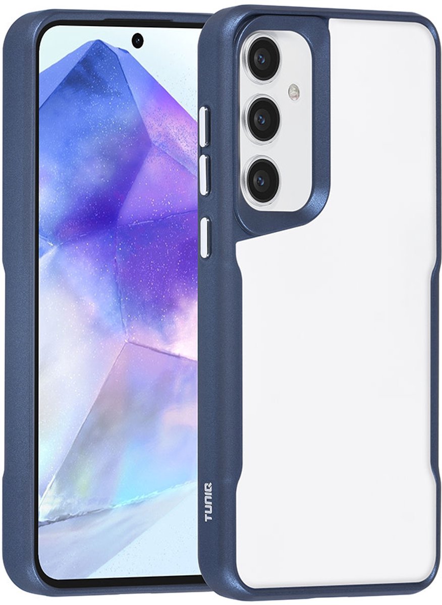 TUNIQ Galaxy A55 Back cover case - Silicone - Dark Blue