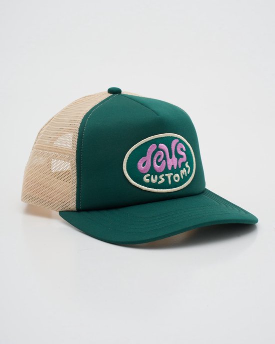 DEUS Woven Pill Trucker cap - Olive Vandaag verstuurd - €39,95