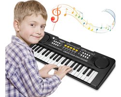 Kinderkeyboard 37 Toetsen - keyboard piano - Muziekspeelgoed met Opname - 8 Klanken & 8 Ritmes - Educatief voor Muzikale Ontwikkeling - Piano voor Thuisgebruik