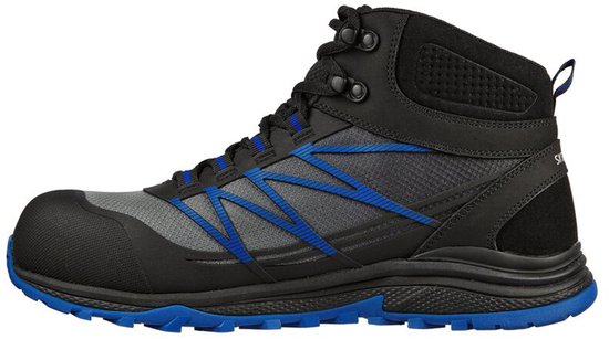 Skechers - Chaussure de sport à lacets avec embout de sécurité composite - Noir Blue - 43
