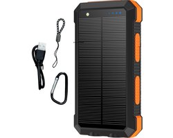 SimpSune Solar Powerbank - 24000mAh - Magnetische lader - Powerbank Zonneenergie - Solar Charger - Grote capaciteit Wireless charger - Draadloos - USB C - Zaklamp - Noodpakket - Snellader - Meerdere Apparaten
