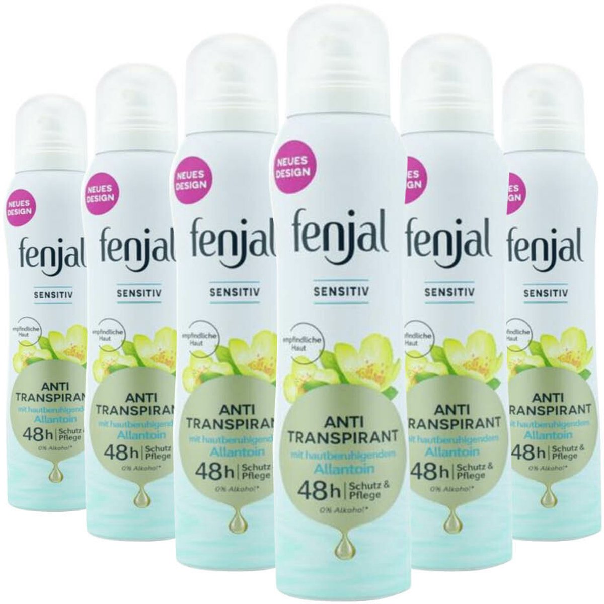 Fenjal Deodorant Spray Sensitive - 6 x 150 ml - Voordeelverpakking